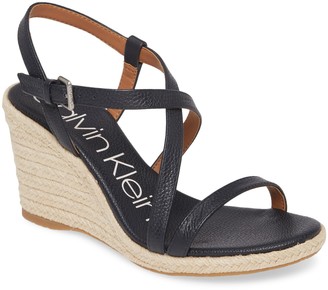 calvin klein bellemine espadrille wedge