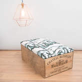 Thumbnail for your product : Made Anew Reclamined Wooden Wine Crate Footstool