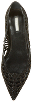 Thumbnail for your product : Giorgio Armani Cut-Out Leather Ballet Flat