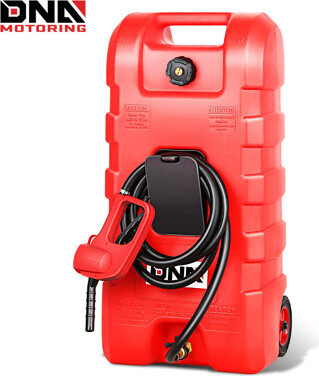 58L Portable Fuel Caddy Tank Container for Gasoline Diesel Light Oil,13 Gallon, 2 Gal/Min