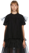 Thumbnail for your product : SHUSHU/TONG SSENSE Exclusive Black Tulle Overlay T-Shirt