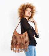 Thumbnail for your product : New Look Tan Fringed Shoulder Bag