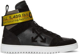 Off-White Black Belt High-Top Sneakers