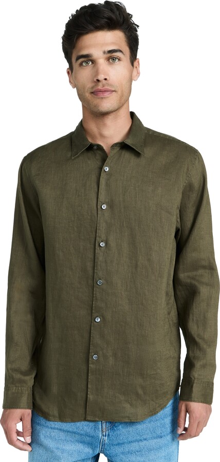 Theory Irving Relaxed Linen Shirt
