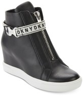 dkny raina wedge sneakers