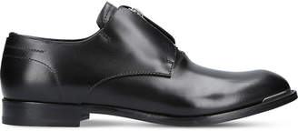 Alexander McQueen Laceless zip leather derby shoes