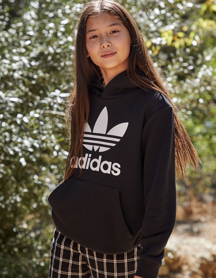 girls adidas black