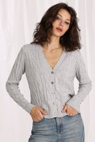 Thumbnail for your product : Minnie Rose Cotton Cable Cardigan - White