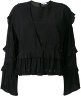 Iro - embroidered ruffle blouse 