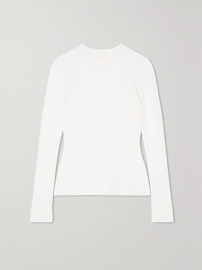 Givenchy Cutout Stretch-jersey Top - White