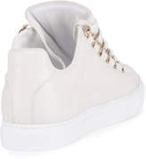 Thumbnail for your product : Balenciaga Crackled Leather Lace-Up Sneaker