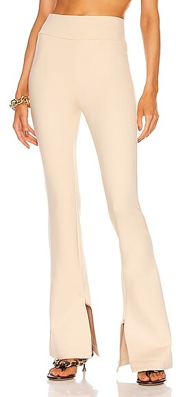 flare cream pants