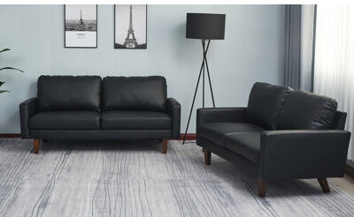 Ebern Designs Tewkesbury 2 - Piece Vegan Leather Living Room Set