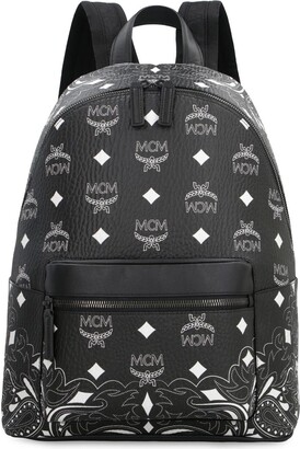 GUESS USA monogram-jacquard faux-leather Backpack - Farfetch