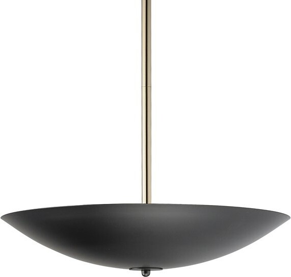 Studio M Vesta LED Pendant Light in Black, Size: Medium