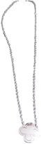 Thumbnail for your product : Van Cleef & Arpels White gold Necklace Alhambra