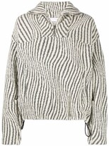 Thumbnail for your product : IRO Wave-Patterned Knitted Jumper