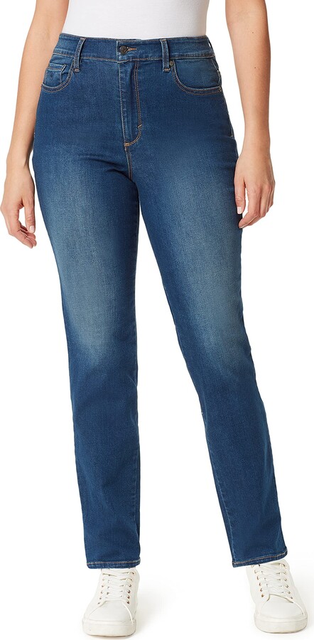 Size 12 Gloria Vanderbilt Comfort Curvy Skinny Jeans in Littleton Blue 