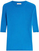Thumbnail for your product : Nina Ricci Ribbed Cashmere Pullover with Silk