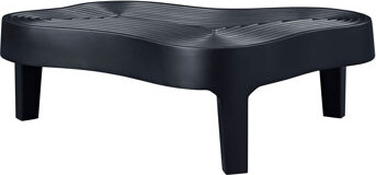 Brayden Studio 47.24" Fiberglass Clound Coffee Table For Living Room, Matte Black Relief Table Front Of The Sofa, Irregular Center Table For Apartment, No Need Assem