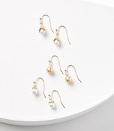 Thumbnail for your product : LOFT Pearlized Drop Earring Set