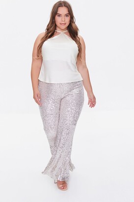 Forever 21 Plus Size Sequin Flare Pants - ShopStyle