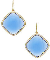 Thumbnail for your product : Cezanne Faceted Pave Diamond Shape Drop Earrings