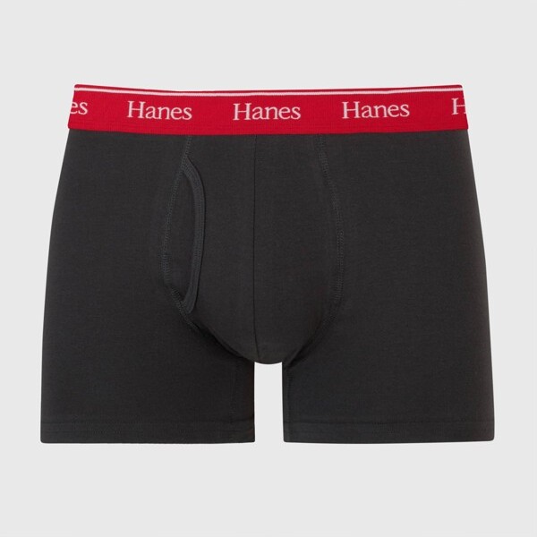Hanes Premium Men's Boxer Briefs 5pk - Black/Gray M