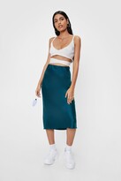 Thumbnail for your product : Nasty Gal Womens Just My Type Satin Midi Skirt