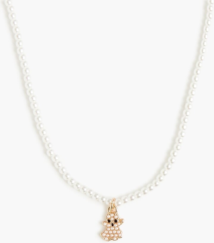 Girls' pearl ghost necklace