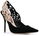 Thumbnail for your product : Sophia Webster wings motif pointed pumps