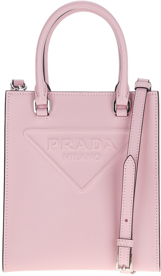 Prada Logo Embossed Tote Bag ShopStyle