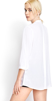 Thumbnail for your product : Forever 21 Crisp Pleated Button Down