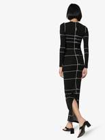 Thumbnail for your product : Vetements Womens Black Body Measurements Print Maxi Dress