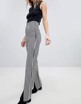 Thumbnail for your product : Honey Punch PANTS With Front Splits In Pinstripe