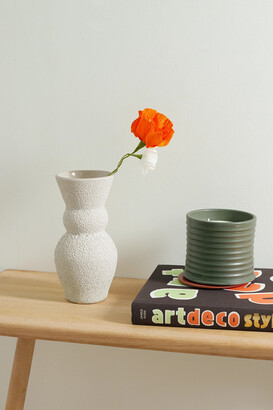 Marloe Marloe + Net Sustain Lucie Glazed Ceramic Vase - Neutrals
