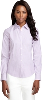 Thumbnail for your product : Brooks Brothers Petite Non-Iron Classic Fit Framed Dash Stripe Dress Shirt