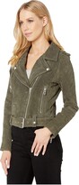 Thumbnail for your product : Blank NYC Suede Moto Jacket in Herb (Herb) Women's Coat