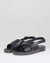 Thumbnail for your product : ASOS Design FREQUENT Jelly Flat Sandals