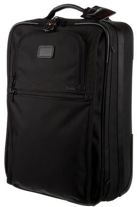 Tumi Leather-Trimmed Rolling Suitcase Black