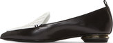 Thumbnail for your product : Nicholas Kirkwood Black & White Woven Leather Loafers