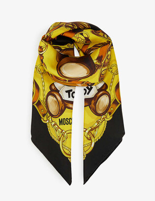 Moschino silk scarf sale Clearance