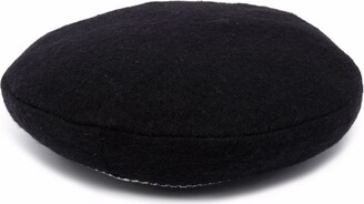 Simonetta Knit-Stripe Flat Cap