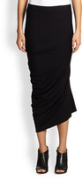 Thumbnail for your product : Zero Maria Cornejo Ruched Asymmetrical Skirt