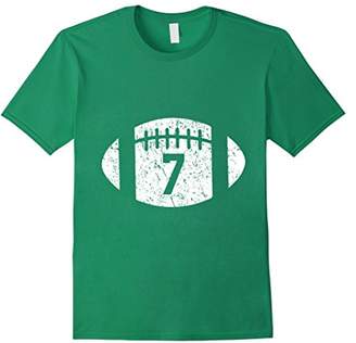 Football Player 7 T Shirt Distressed Look