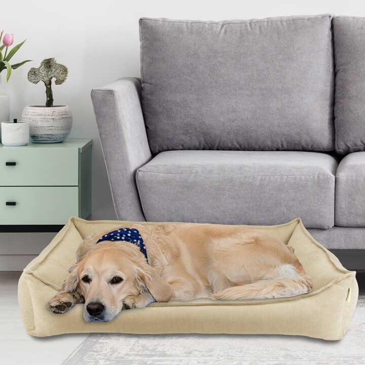Rover Rest by Arlee Home & Pet Cresent Lounger Orthopedic Eco-Friendly Memory Foam Pet Bed