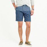 Thumbnail for your product : J.Crew 9" Stanton short in striped chambray