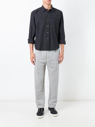 Our Legacy cropped initial gingham shirt - men - Cotton - 48