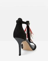 Thumbnail for your product : White House Black Market Black Suede Tassel Heels