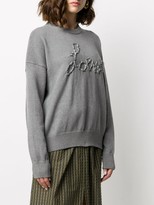 Thumbnail for your product : Loewe Ribbon Logo Applique Jumper